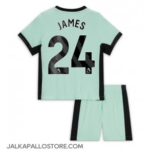Chelsea Reece James #24 Kolmaspaita Lapsille 2023-24 Lyhythihainen (+ shortsit)